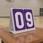 Manual Flip Scoreboard Large Visible Numbers Tabletop Score Flipper For