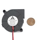 24v Dc 50mm Blower Cooling Fan 5015 Hotend Extruder For Reprap 3d Printer 2 Pcs