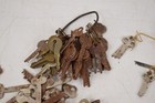 Huge Lot Of 100  Antique Vintage Flat Skeleton Keys From Old Prison Corbin Yale
