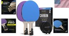 Professional Ping Pong Rackets With Carbon Blade