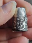 Sterling Silver 925 Thimble Nude Woman