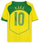 Kaka Brazil National Team Signed 2004 Reissue Home Jersey With Back Signature
