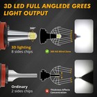 8-sides H11 Led Headlight Kit Low Beam Bulbs Super Bright White 2500000lm 6500k