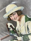 Antique 1922 Advertising Woman Wheel Calendar Lithographic Complete Rare
