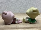 Vtg Set Of 2 Homco Pixie Elves Fairies Ceramic Figurine