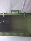 Alco Avacado Green Vintage Pet Carrier Snap Locks Bakelite Handle 16  9  12 1 2   