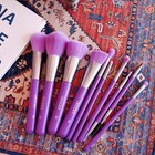 Makeup Brushes 10pcs Makeup Brush Set Premium Synthetic Powder Kabuki Foundat   