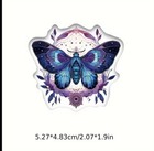 10pcs Beautiful Moth Stickers- Scrapbooking  Diy Crafts And Cards