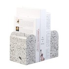  American Natural Marble Bookends For Shelves  Usa White Granite-bethel White