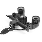 Studio Light Stand Umbrella Holder W double E27 Lamp Socket   Hot Shoe Mount
