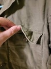 Original Vietnam War Us Army Og-107 Combat Field Shirt Large Green Denim 