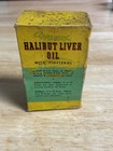 Liver Oil Bottle With Box From 1940s 1950s  Apothecary Bottle Vintage Medicine