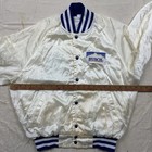 Vintage 80s Anheuser Busch Beer Satin Bomber Varsity Jacket Men   s Size Xl Usa