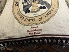 Vintage 1980s    department Of The Us Army    Fringed Blanket  69 X 46     W vet Name