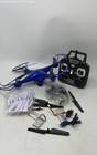 Syma X5 Sw Fpv Real-time Blue Radio Controlled Drone With Accessories Not Tested