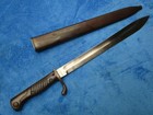 Original Ww1 German M1898 Butcher Bayonet   Scabbard Double Maker Mark Walter