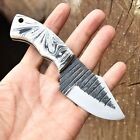 Custom Hand Made Edc Skinning Hunting Knife -forged High Carbon Steel Blade 1203
