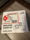 New Selkirk 206206 Sure Temp 6  Stove Pipe Insulated 15 Degree Elbow Kit 6001978