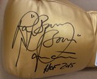 Ray    boom Boom    Mancini Signed Title Gold Boxing Glove-   hof 2015    -jsa  rr96165