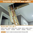 Attic Ladder Spreader Hinge Arms Compatible With Werner Mk 1-3 - Replace Hinges