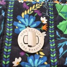 Vera Bradley Floral Multicolor Quilted Tote Bag Twist Lock Outer Pockets
