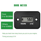 Digital Inductive Hour Meter gas Engine Hr Meters dirt Bike waterproof Ip68 for