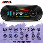 Ancel P18 Hud Head Up Display Inclinometer   Gps Digital Speedometer Fit For Car