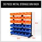 6 Shelf 36 Bin Storage Rack Shelving Commercial Storing Wire Shelves Organizer
