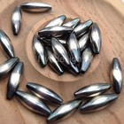 Oxidized Desert  Torpedo Pearl Beads Sterling Silver  Jewelry Making 9-18mm