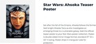Star Wars Ahsoka Poster 27x40 Double Sided Disney  Tv Series Original R  Dawson