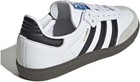 Adidas Samba Men   s Low Top Lace-up Sneaker White black gray Suede Toe Gum