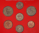 1986 Royal Mint United Kingdom Brilliant Uncirculated Coin Collection 7-coin Set
