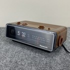 Vintage Panasonic Rc-6035 Flip Clock Am Fm Radio Bttf Working