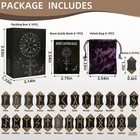 Runes Set 25pcs Wooden Viking Rune Stone Set With Guide Book Velvet Bag Norse