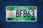 Alabama Afghanistan Veteran License Plate