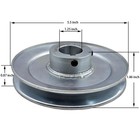 Ab550-1-1 8 Single Groove Web Sheaves 5 5  Od 1 1 8 Inch Bore V Belt Pulley m