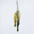 Rare Blown Glass Christmas Ornament Vintage Beaded Fish Stringer Holiday Decor