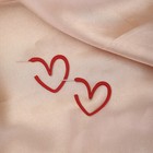Women 925 Sterling Silver Earrings Studs Elegant Simple Hollow Love Heart 0102