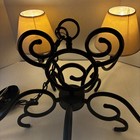Vintage Disney Store 2005 Mickey Mouse Wrought Iron Chandelier 5-light   Shades