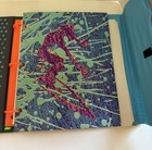 Trapper Keeper  80 s 90 s Vintage  Design Retro Color Block Blue Teal Surfer