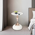 15 74  Round Sofa Side End Table For Living Room  Small Accent Coffee Tea Table