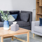 Tissue Box Cover Holder Square Tissue Cube Cover Pu Leather Tissue Organizer Wit