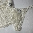 Natori For Neiman Marcus Cream Sheer Stretch Lace Cami Set