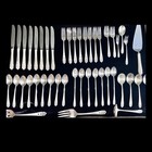 Sterling Silver 45-piece Set Of Queen s Lace Flatware  1949  International