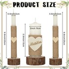 Amyhill Rustic Unity Candles Set For Wedding Ceremony - 3 Pcs Mr   Mrs
