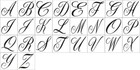 Fancy Script Single Letter Or Letters  you Choose  Template Stencil  Airbrush