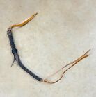 Braided Western Leather Quirt Brown Handmade Vaquero Whip Horse Tack