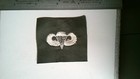 Military Patch Sew On Airborne Paratrooper Jump Wings White On Od Green Us Army