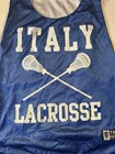Italy Nations Lacrosse Pinnie Made In Usa - Royal And White
