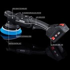 Rupes Bigfoot Hlr15 Ibrid Random Orbital Polisher W  2 Batteries   Charger